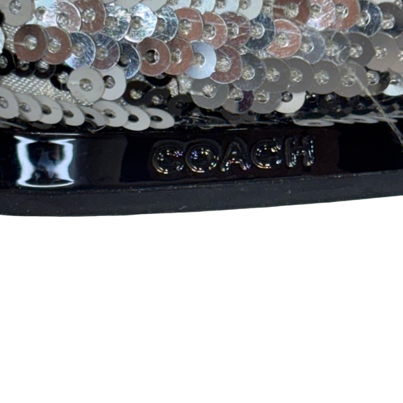 Coach Women’s Liah Snow Leopard Sequin Ballet Flats Size 5B - Picture 12 of 16